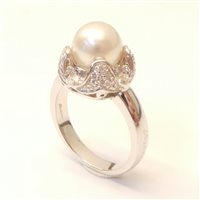 Anello Salvini Donna in Oro bianco Perla N74068Q-15 - N74068Q-15